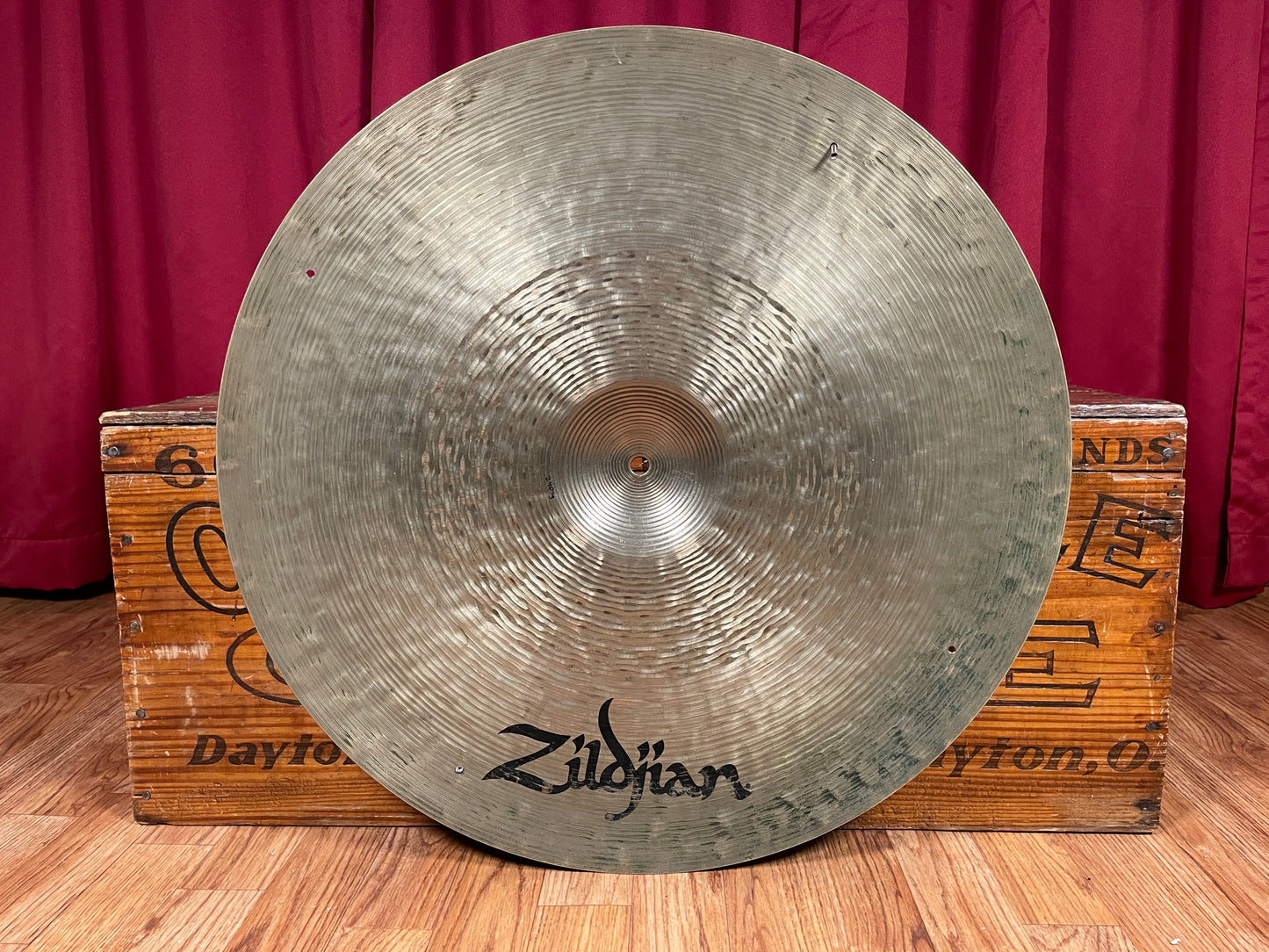 22" Zildjian Sound Lab Prototype Hi Bell Thin High Ride Cymbal w/ Rivets 2402g *Video Demo*