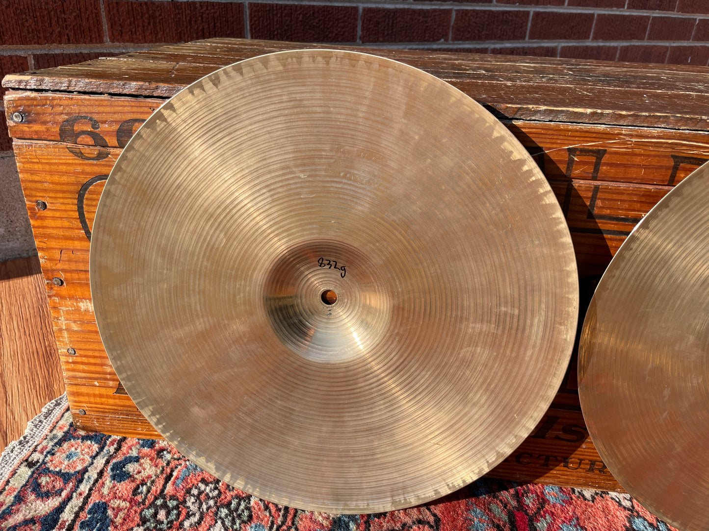 14" Paiste Formula 602 Pre-Serial Hi-Hat Cymbal Pair 832g/910g