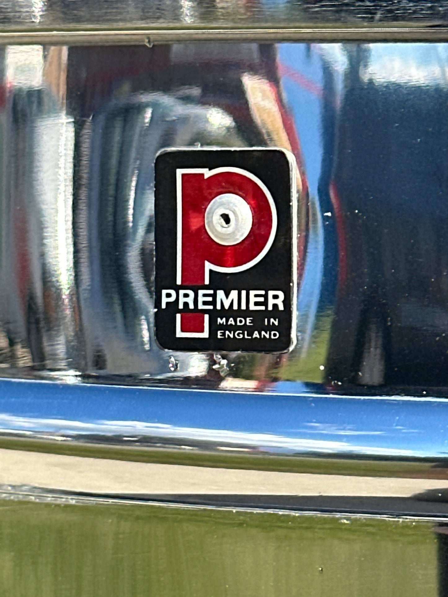1970s Premier 5x14 PD6021 Chrome Over Aluminum Snare Drum