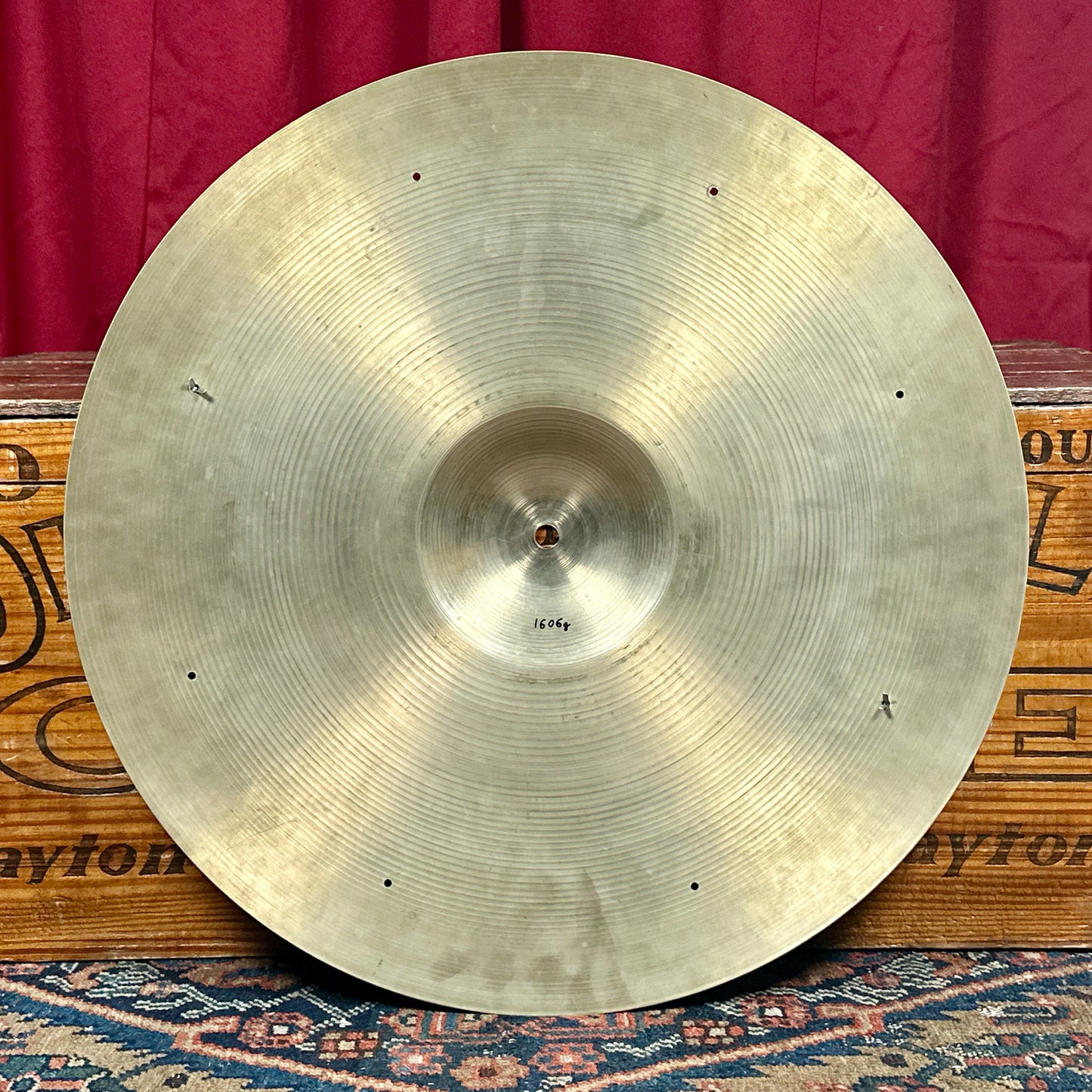 20" Zildjian A 1960s Sizzle Crash Ride Cymbal 1606g w/ Rivets *Video Demo*