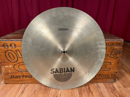 20" Sabian 1980s Pre-AA Chinese Cymbal 1842g *Video Demo*