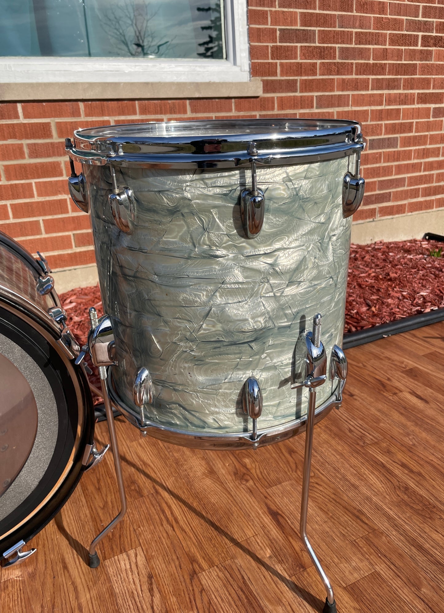 1970s Slingerland No. 9N Modern Jazz Outfit Sky Blue Pearl Drum Set 20/12/14