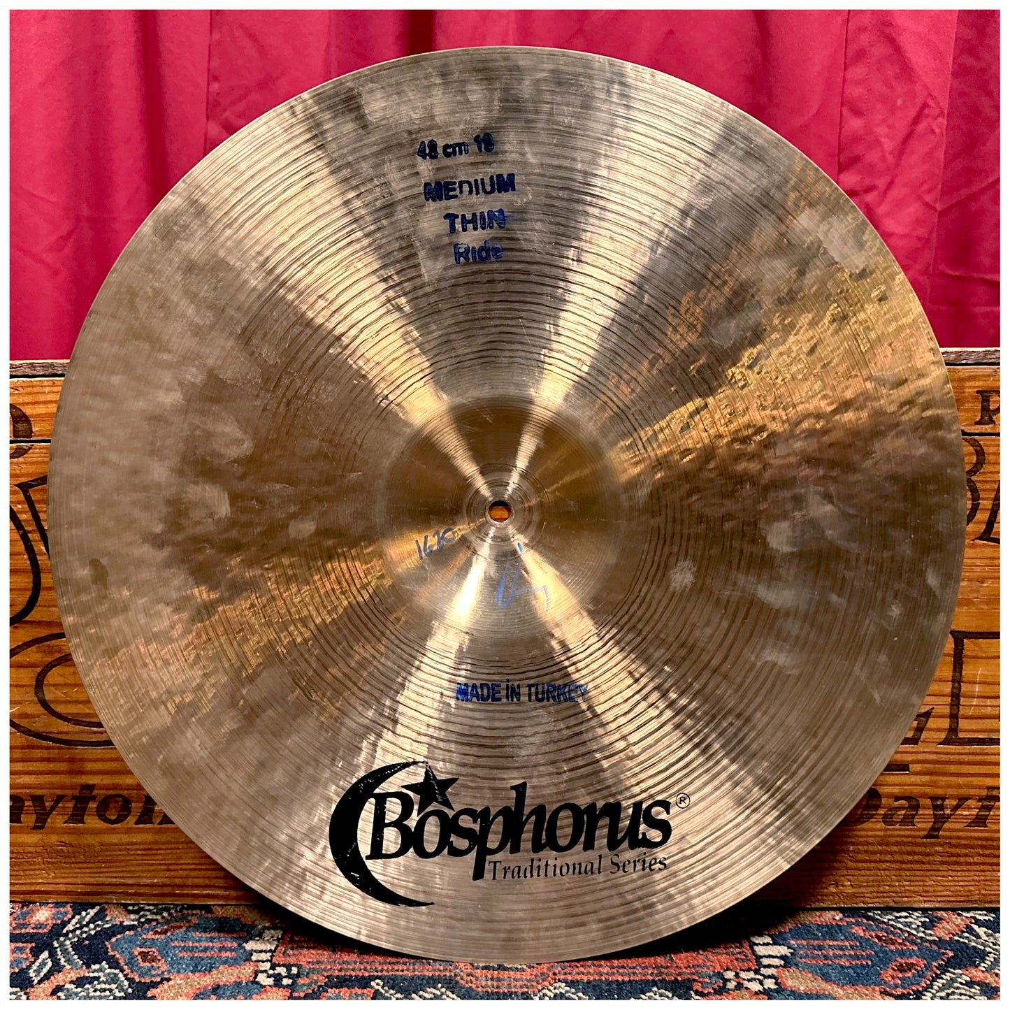 19" Bosphorus Traditional Series Medium Thin Ride 1620g *Video Demo*