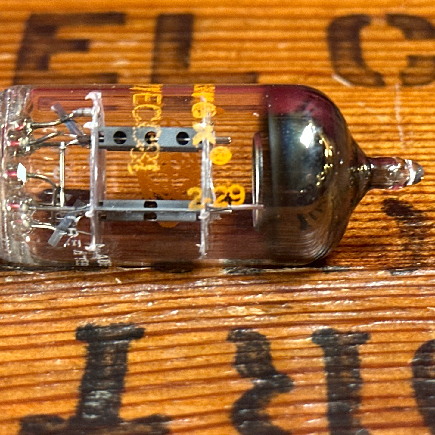 Vintage Amperex 12AT7 Preamp Tube ECC81 Valve Mullard Blackburn Factory #246