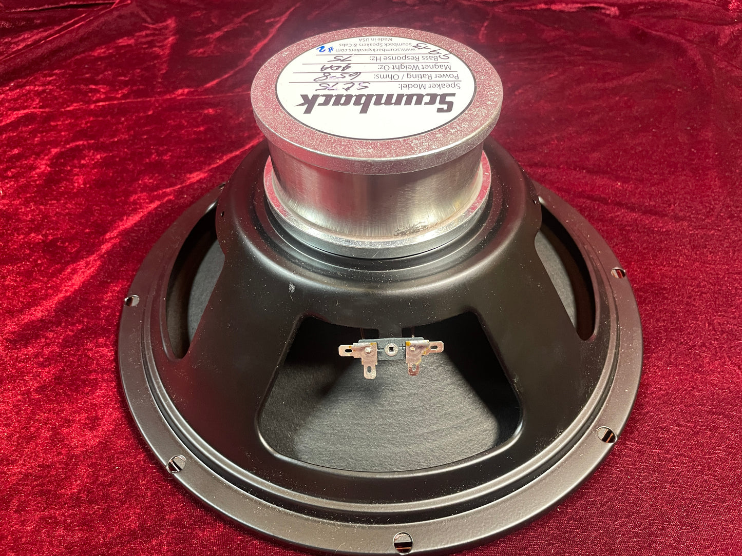 Scumback 12" 65W SC75 Alnico Guitar Speaker 8 Ohm Scumnico (Stock #44)