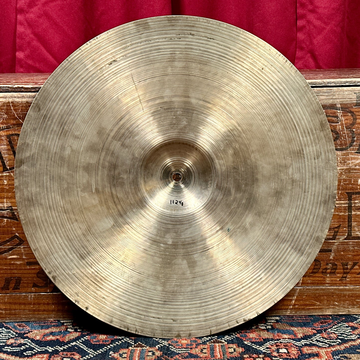 Rare 16" Zildjian A 1940s Trans Stamp Hi-Hat Cymbal Pair 1124g/1144g *Video Demo*