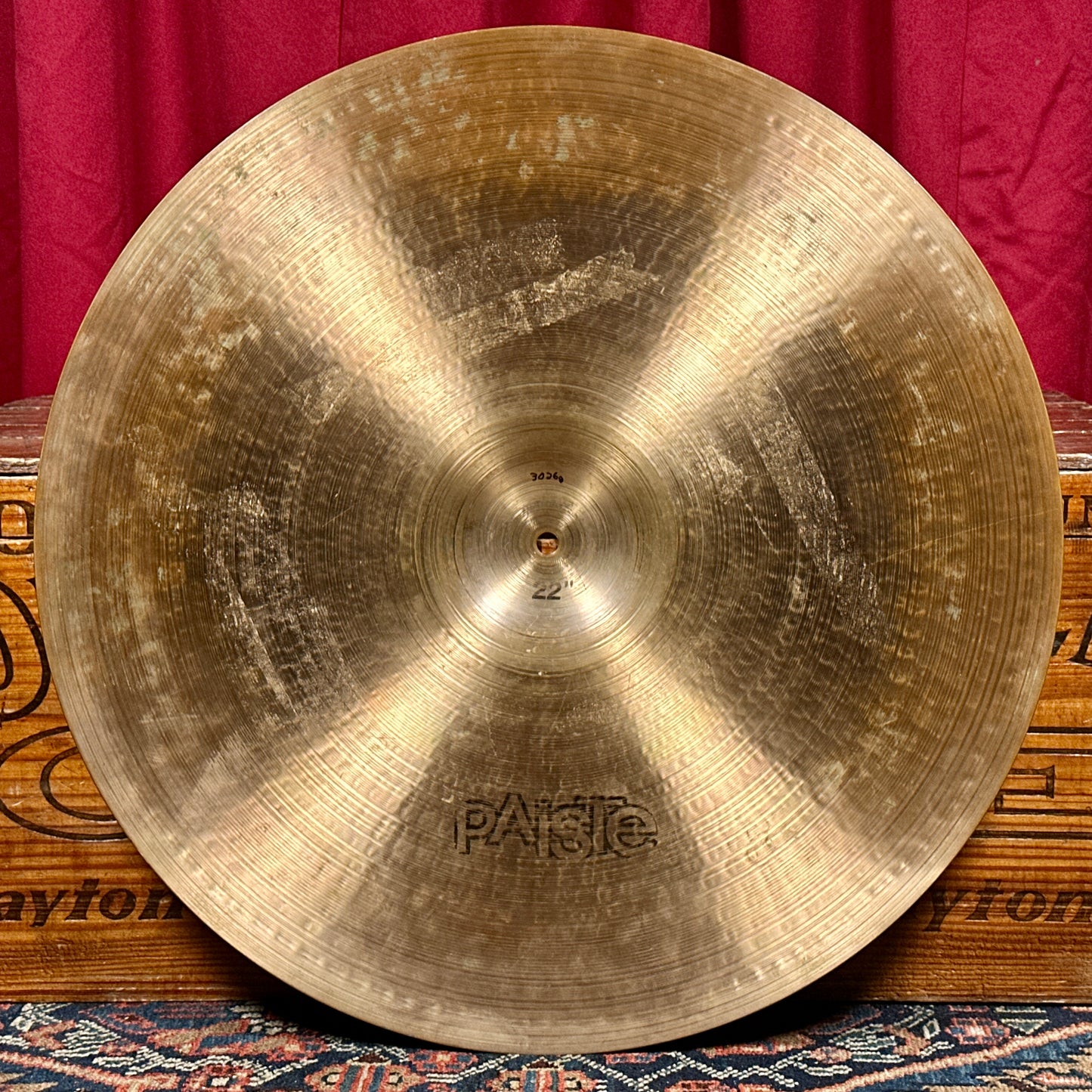22" Paiste 1976 Black Label 2002 Ride Cymbal 3026g *Video Demo*