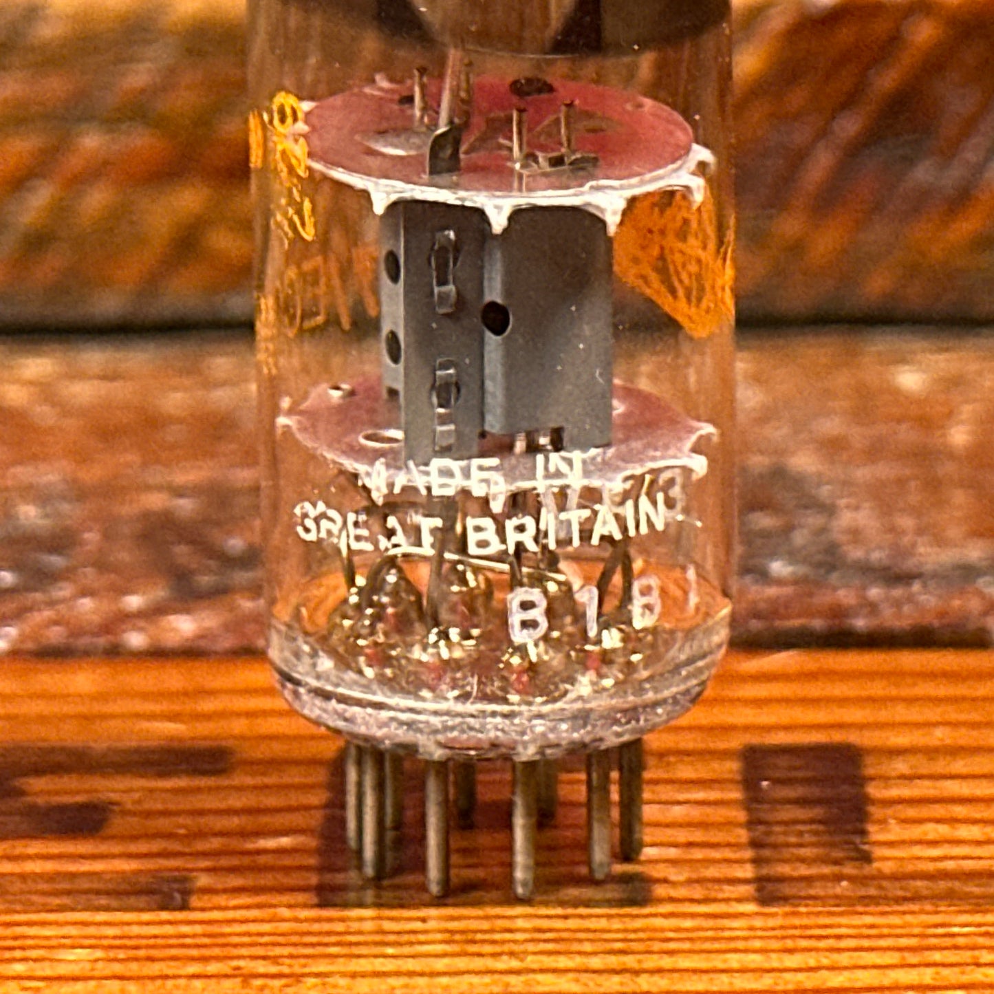 Vintage Amperex 12AT7 Preamp Tube ECC81 Valve Mullard Blackburn Factory #248