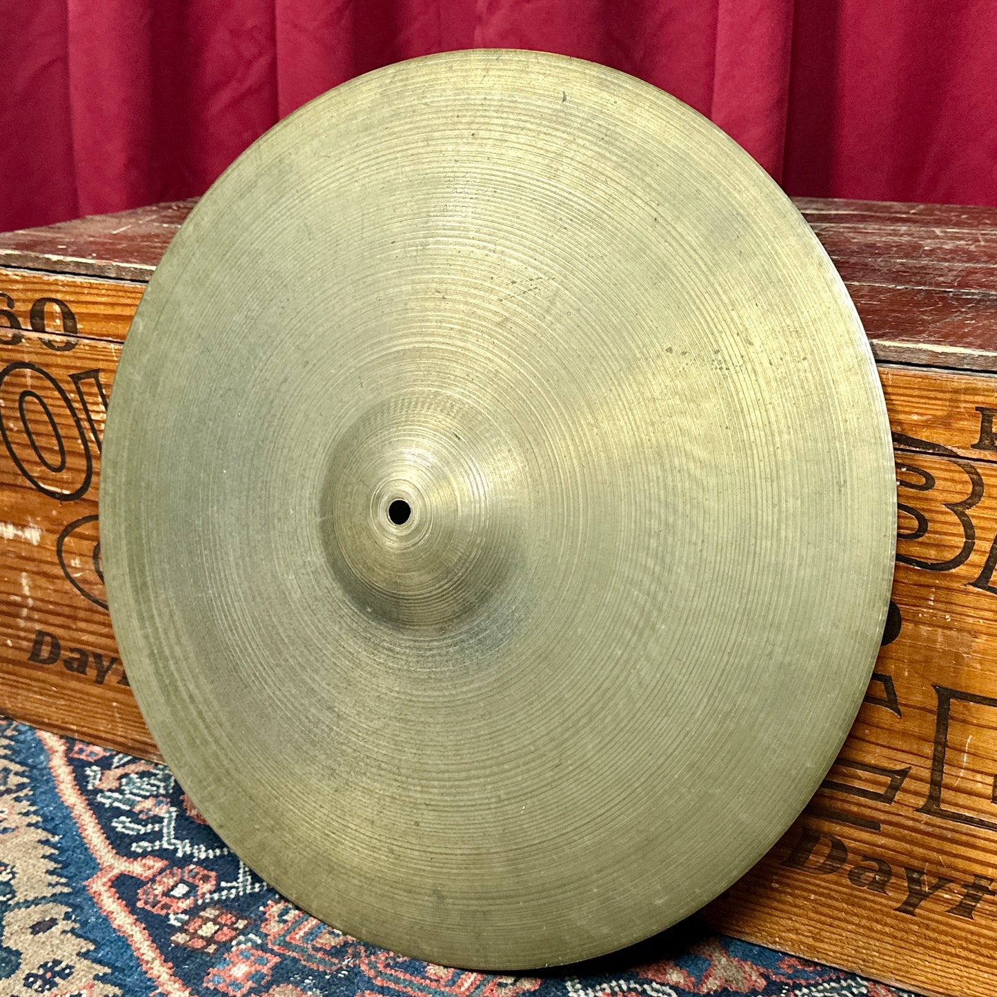 18" Zildjian A 1950s Large Block Stamp Crash Ride Cymbal 1322g *Video Demo*