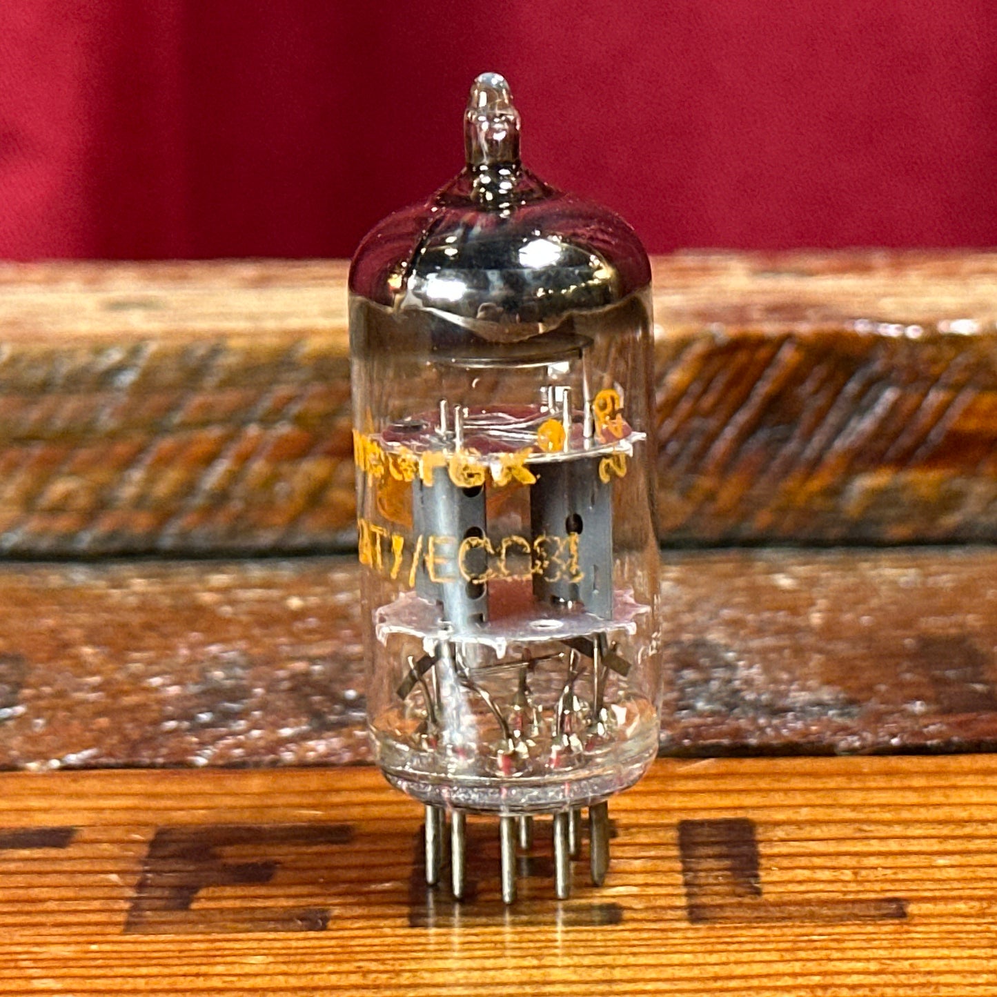 Vintage Amperex 12AT7 Preamp Tube ECC81 Valve Mullard Blackburn Factory #246
