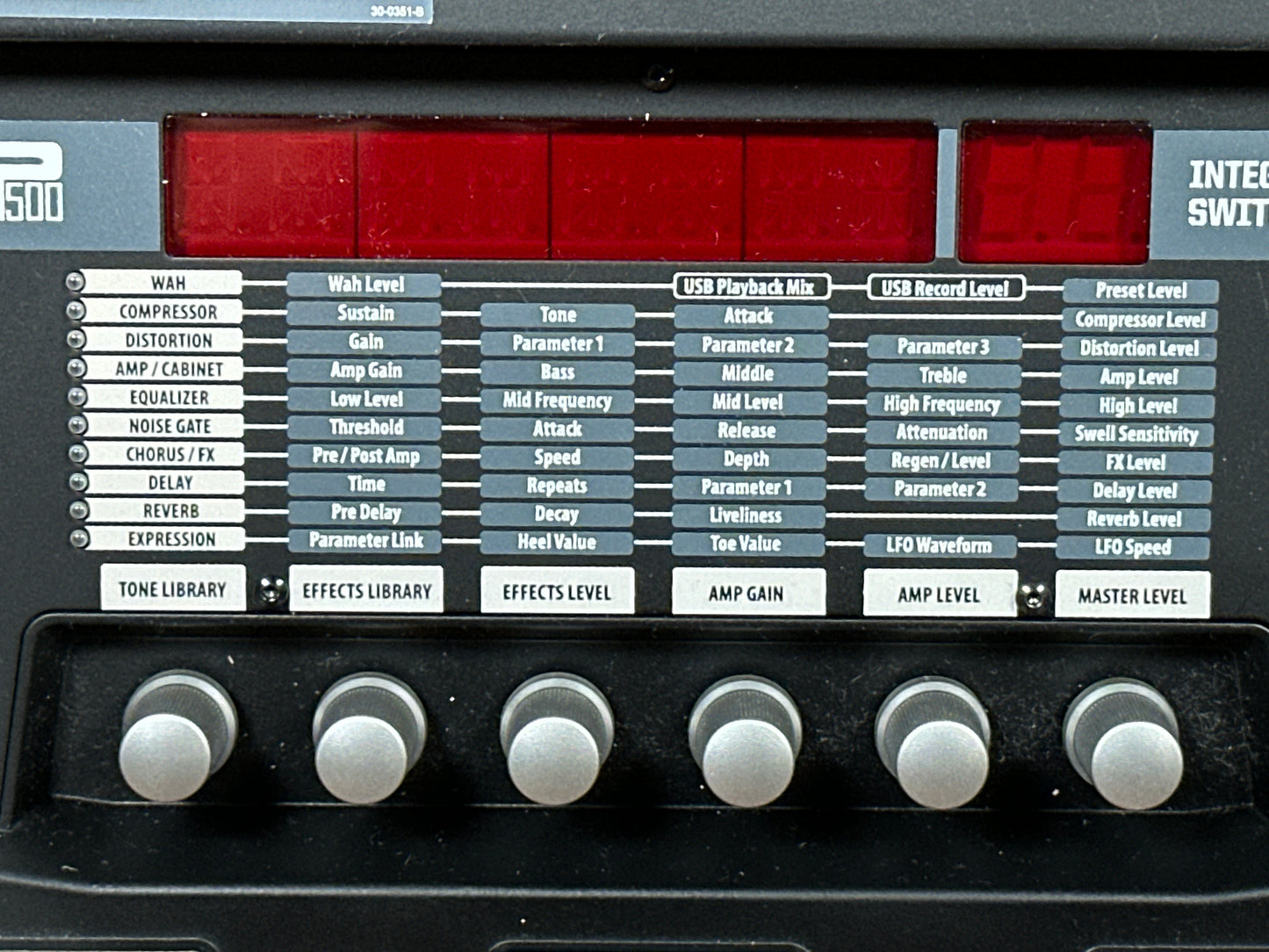 DigiTech RP500 Multi-Effects Guitar Processor Switching System w/ Power Supply & Manual