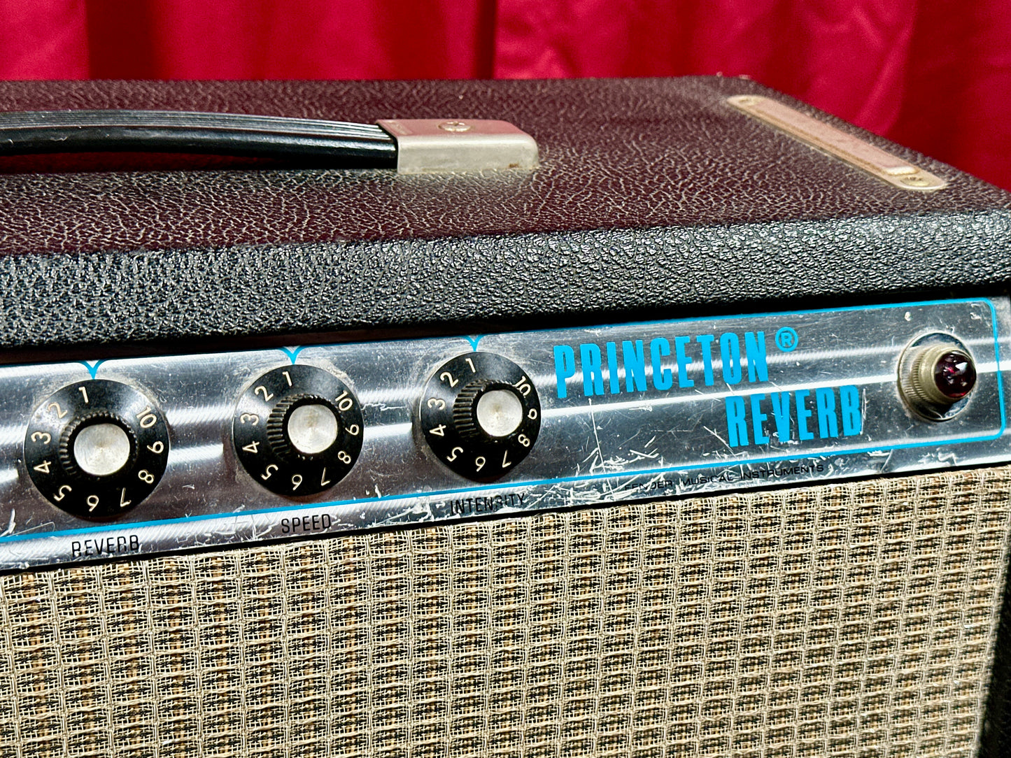 1975 Fender Princeton Reverb 1x10 Combo Guitar Amplifier