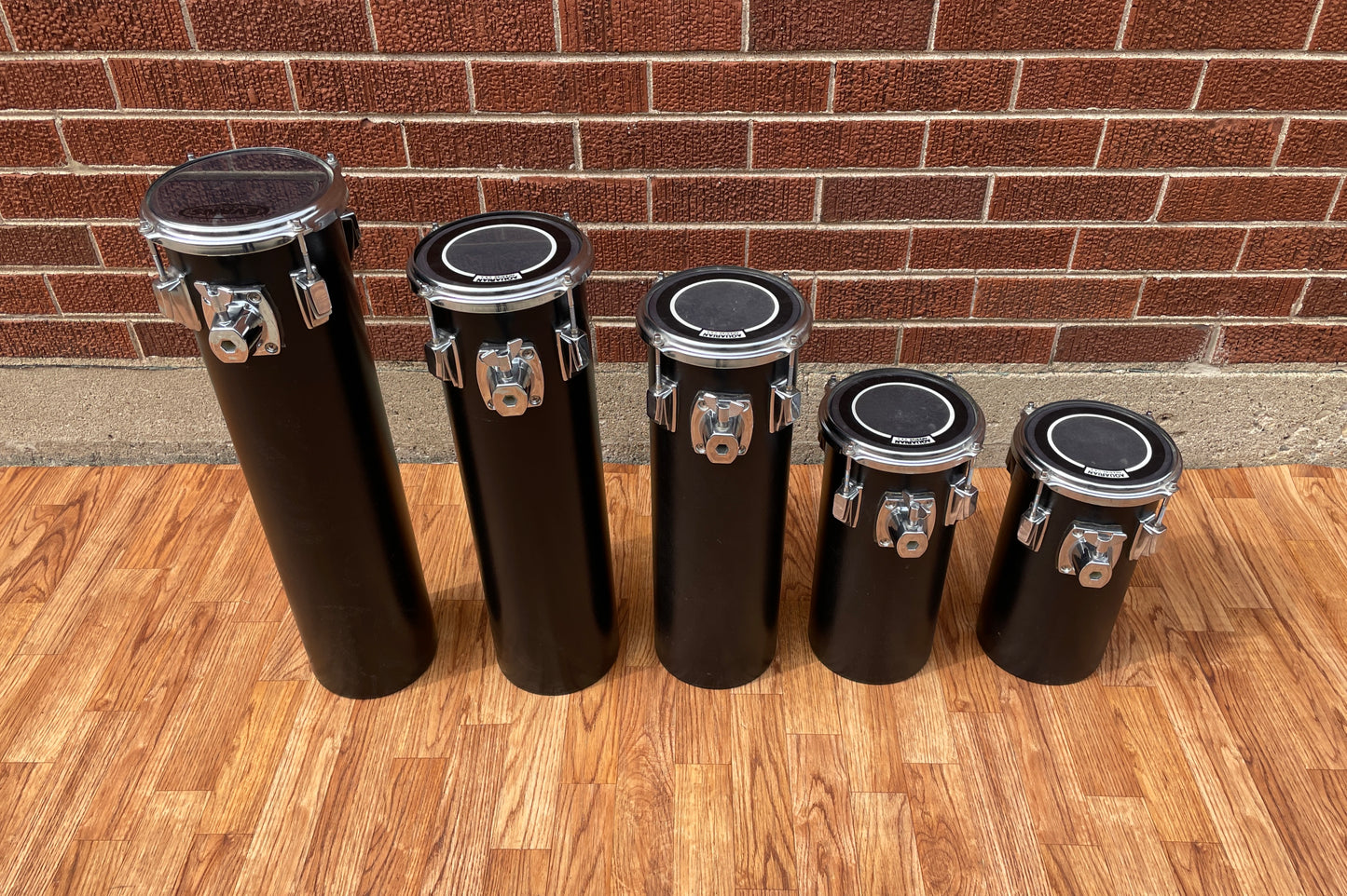 Tama Set Of 5 Octoban Drums Black - 301/343/472/536/600 Millimeters