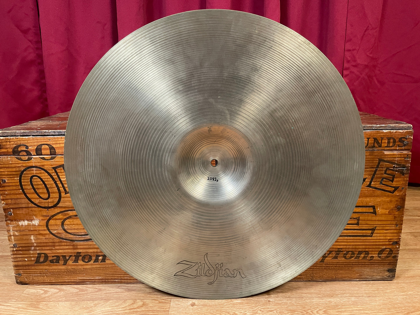 20" Zildjian A 1970s Hollow Logo Crash Ride Cymbal 2082g