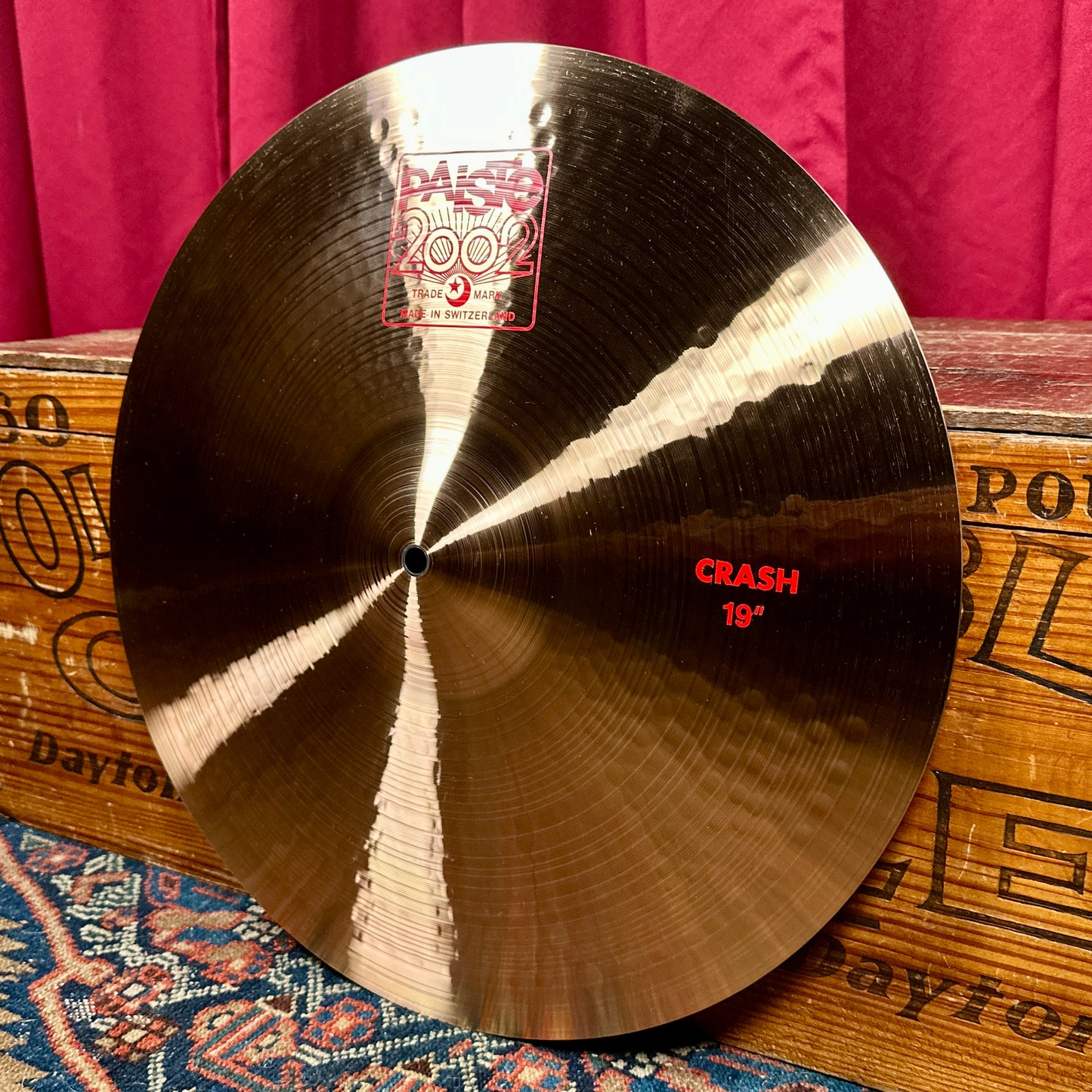 19" Paiste 2002 Crash Cymbal 1650g *Video*