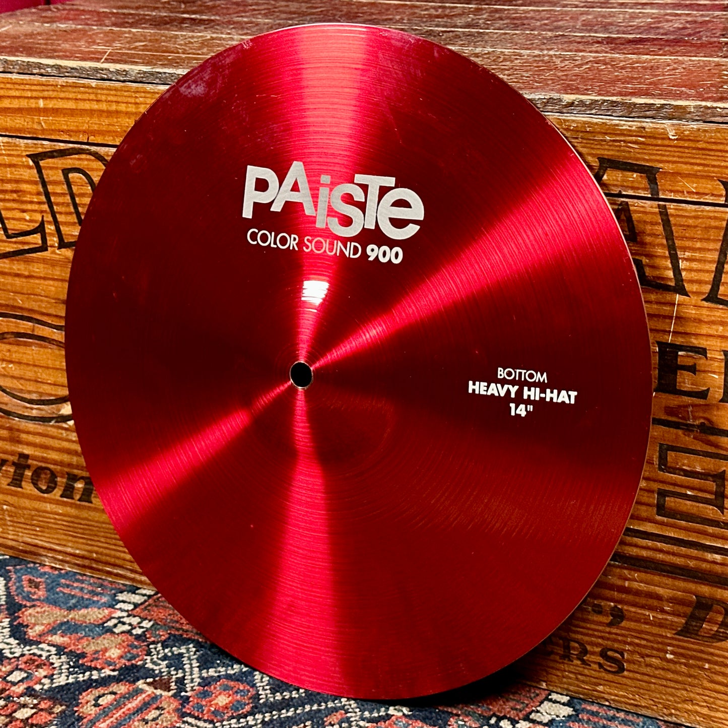 14" Paiste Red Color Sound 900 Hi-Hat Cymbal Pair 956g/1308g *Video Demo*
