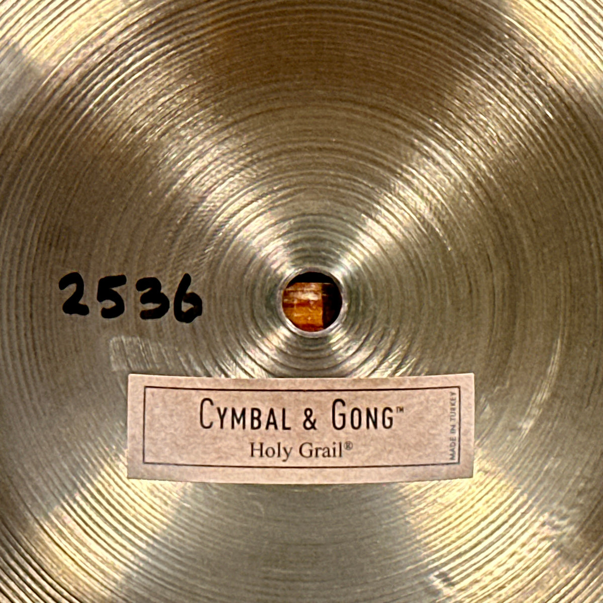 22" Cymbal & Gong Holy Grail American Style Ride Cymbal 2536g *Video*