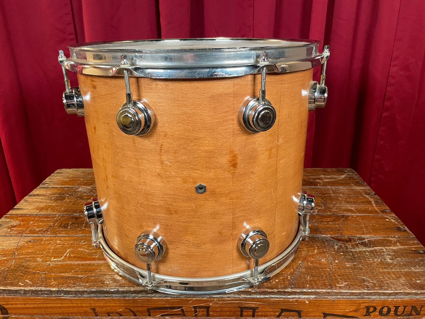 DW 14" Tom Single Natural Refinished 12x14 14x12 Pre-Collector's Series Keller Shell Drum Workshop