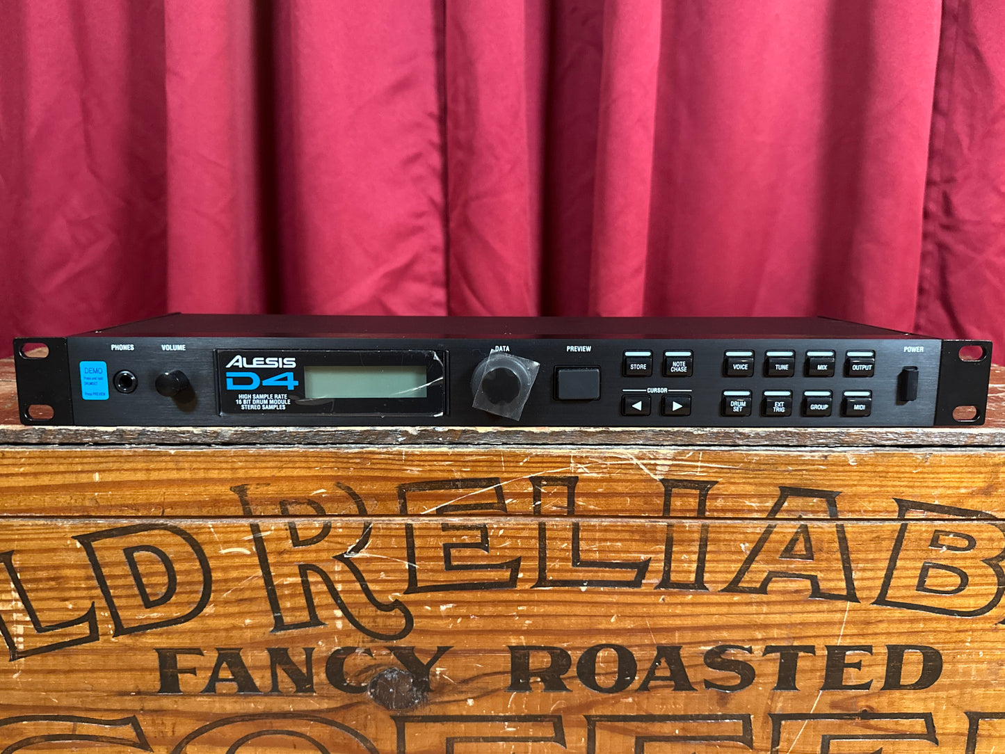 Alesis D4 16-Bit Stereo Drum Module Sample Rack w/ Power Supply