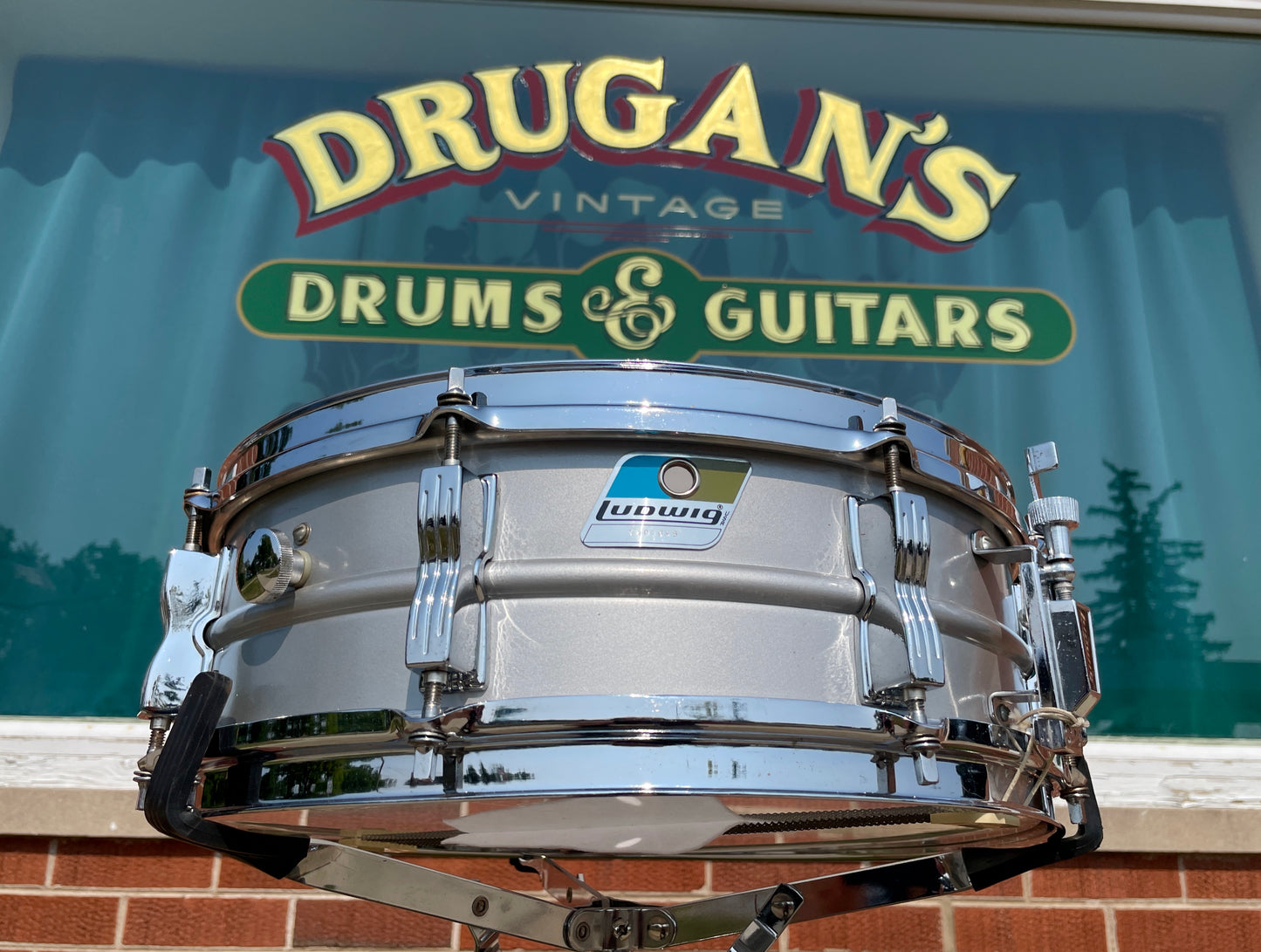 1970s-1980s Ludwig 5x14 LM404 Acrolite Snare Drum