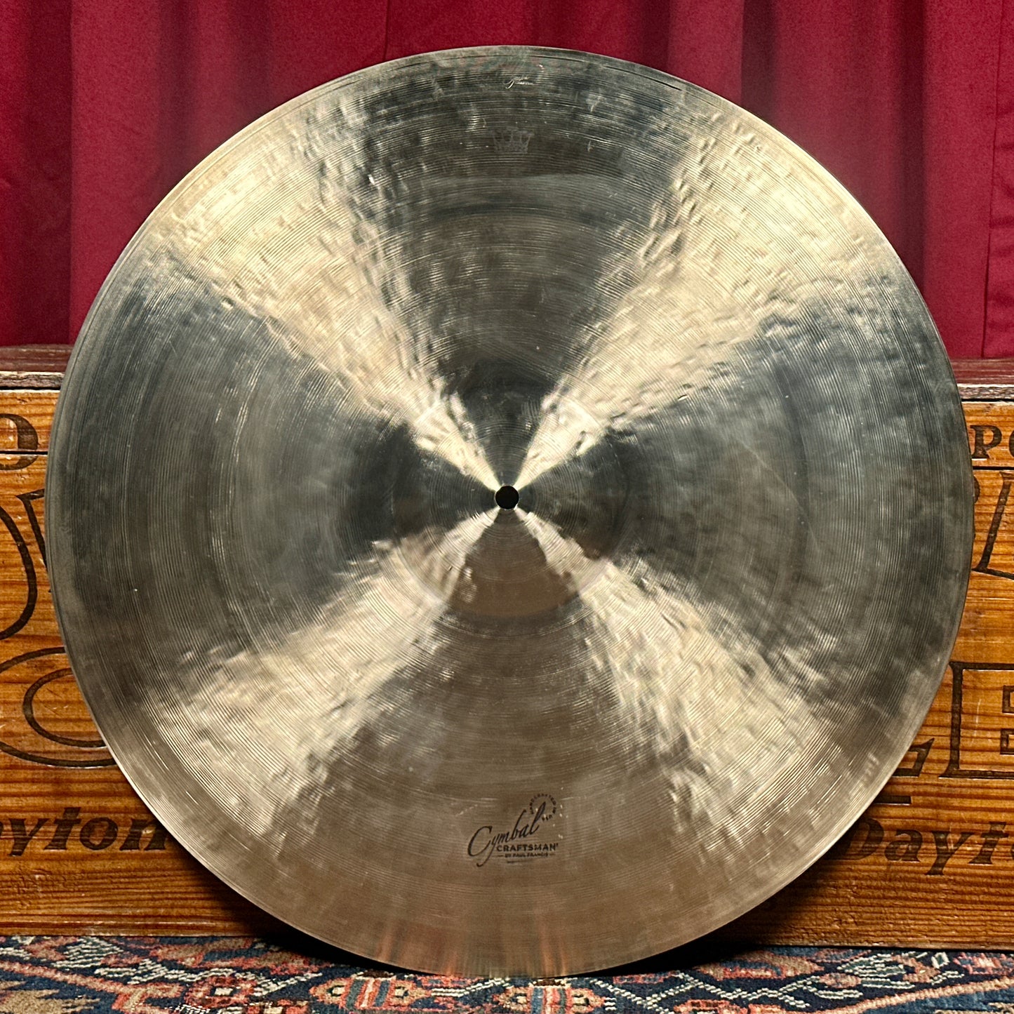 20" Cymbal Craftsman Dark Vintage Complex Dry Style Shallow Bell Ride Cymbal 1904g *Video Demo*