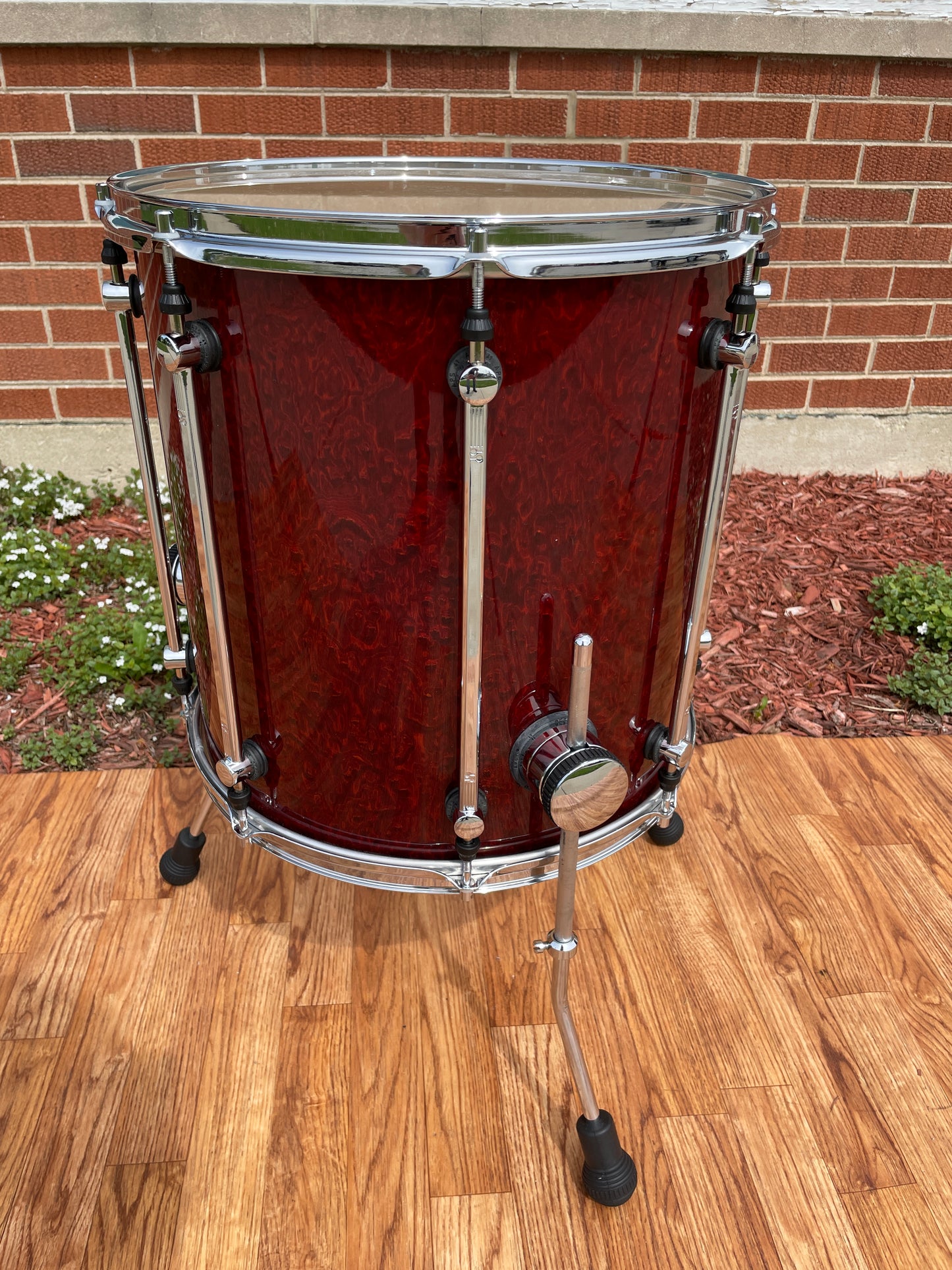 Sonor Designer Series 16" Maple Light Floor Tom Stain Red 16x16