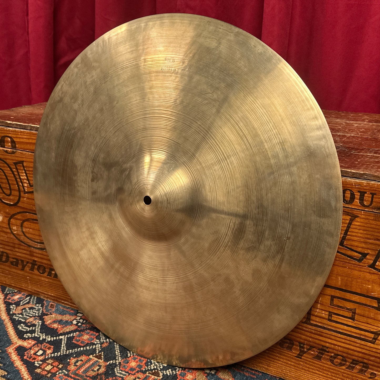 20" Zildjian A 1940s-1950s Trans Stamp Ride Cymbal 1806g *Video Demo*