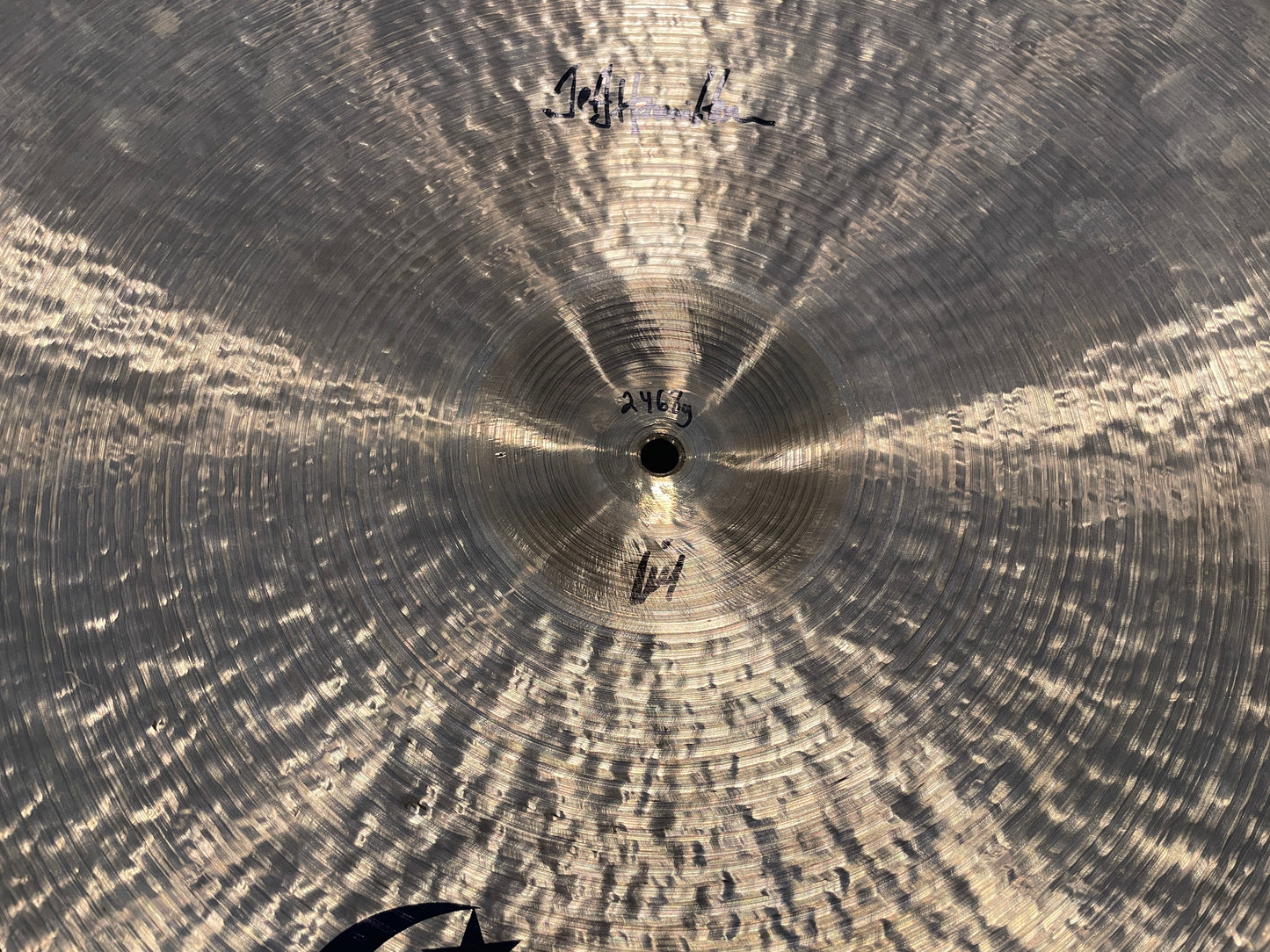 22" Bosphorus The Hammer Jeff Hamilton Ride Cymbal 2468g *Video Demo*