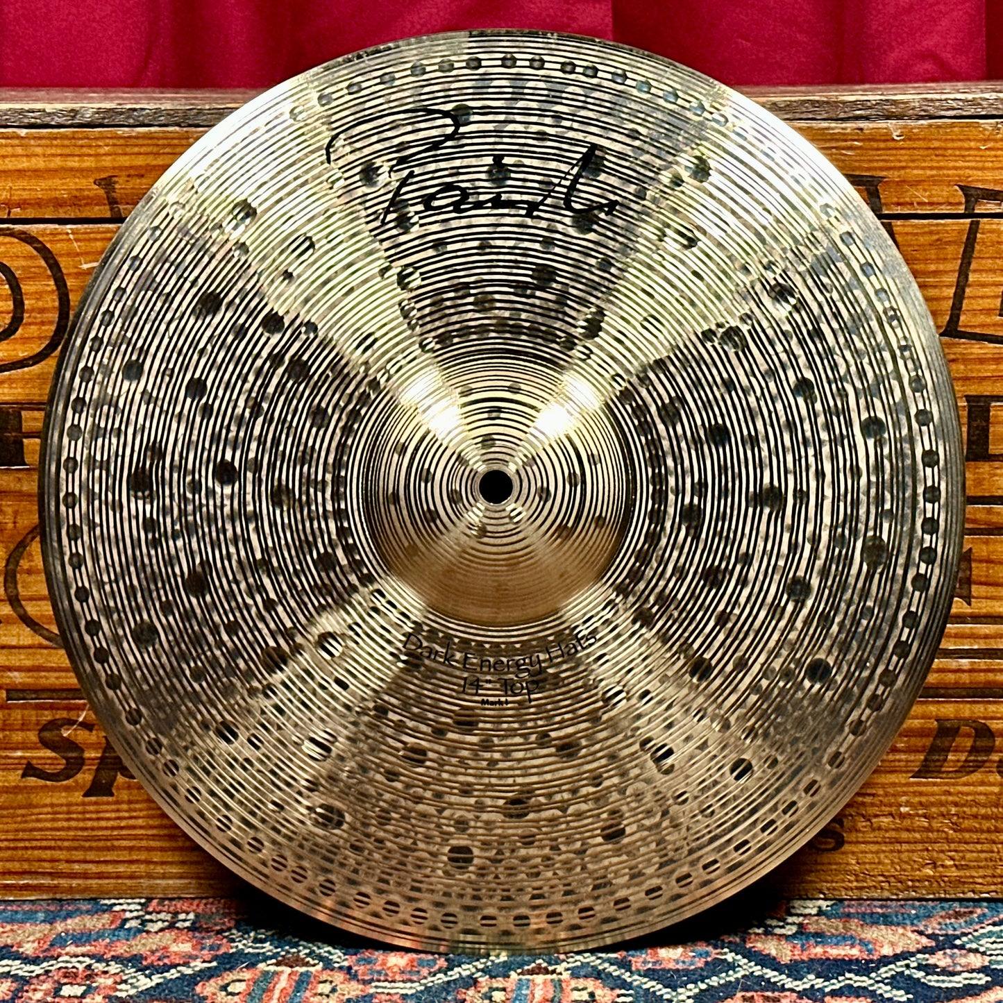 14" Paiste Signature Dark Energy Hi-Hat Cymbal Pair Mark I 968g/1436g *Video*