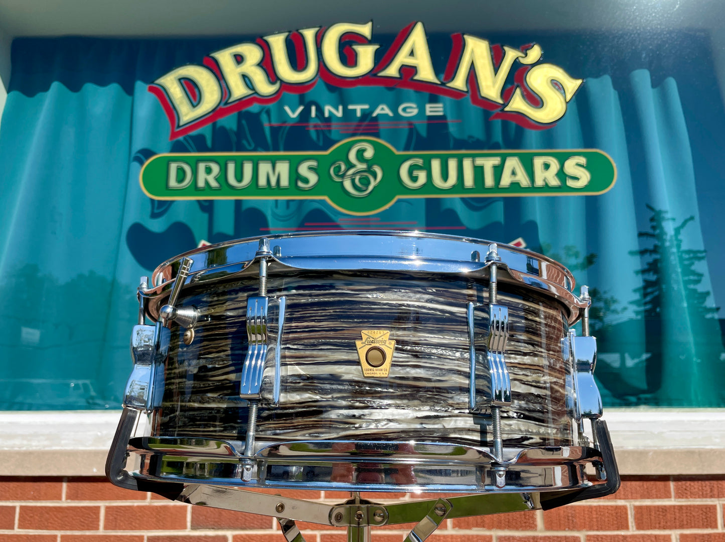 1966 Ludwig Jazz Festival 5x14 Snare Drum Oyster Black Pearl Ringo Starr