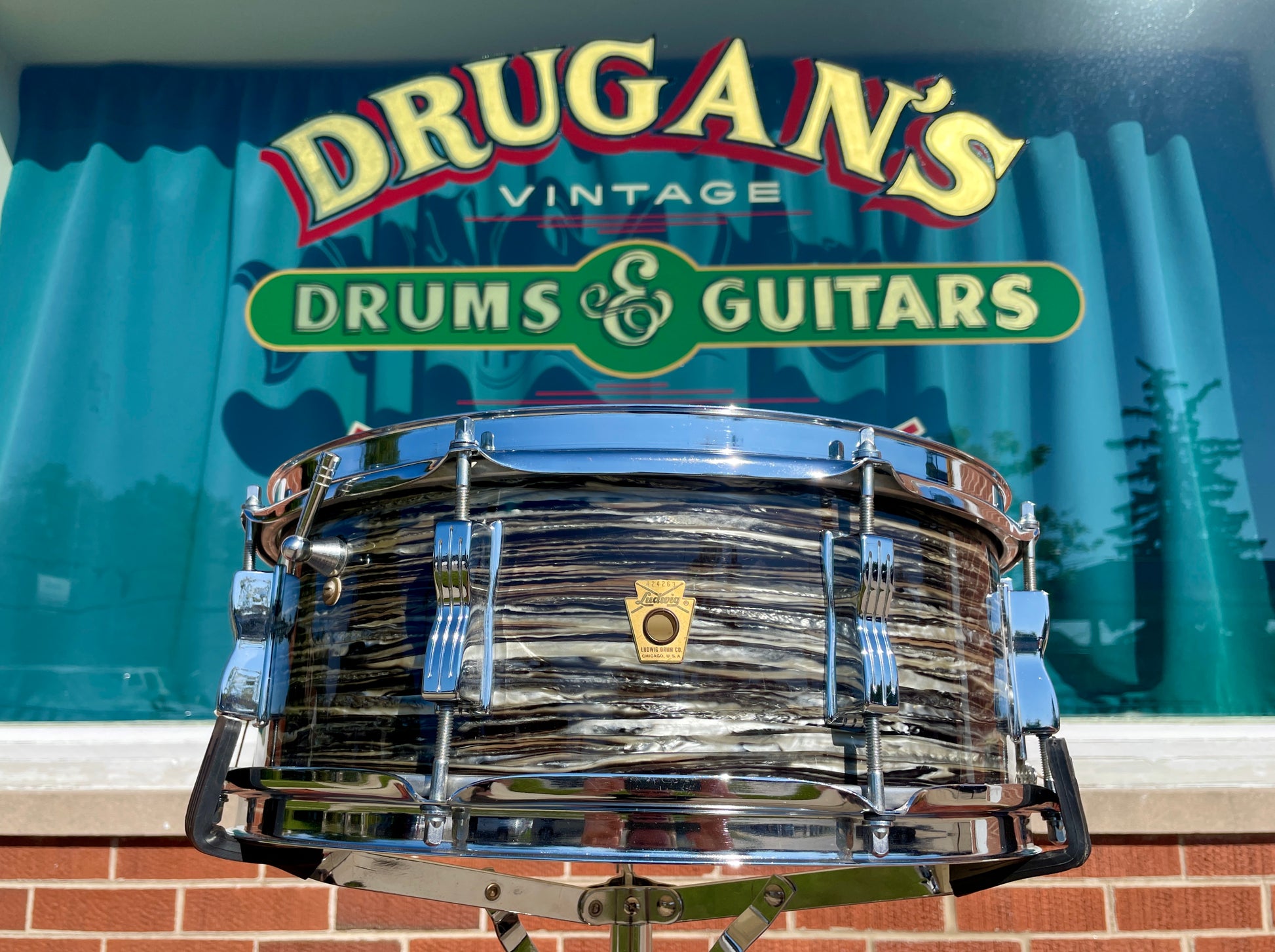 1966 Ludwig Jazz Festival 5x14 Snare Drum Oyster Black Pearl Ringo Starr