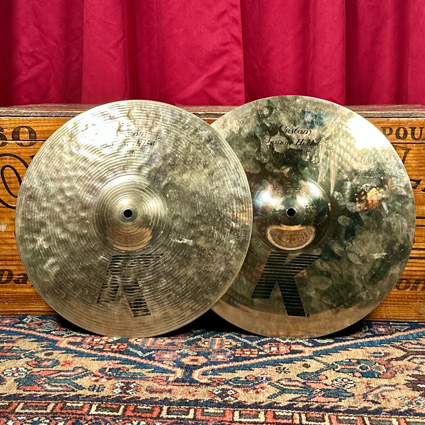 14" Zildjian K Custom Session Hi-Hat Cymbal Pair 1124g/1006g *Video Demo*