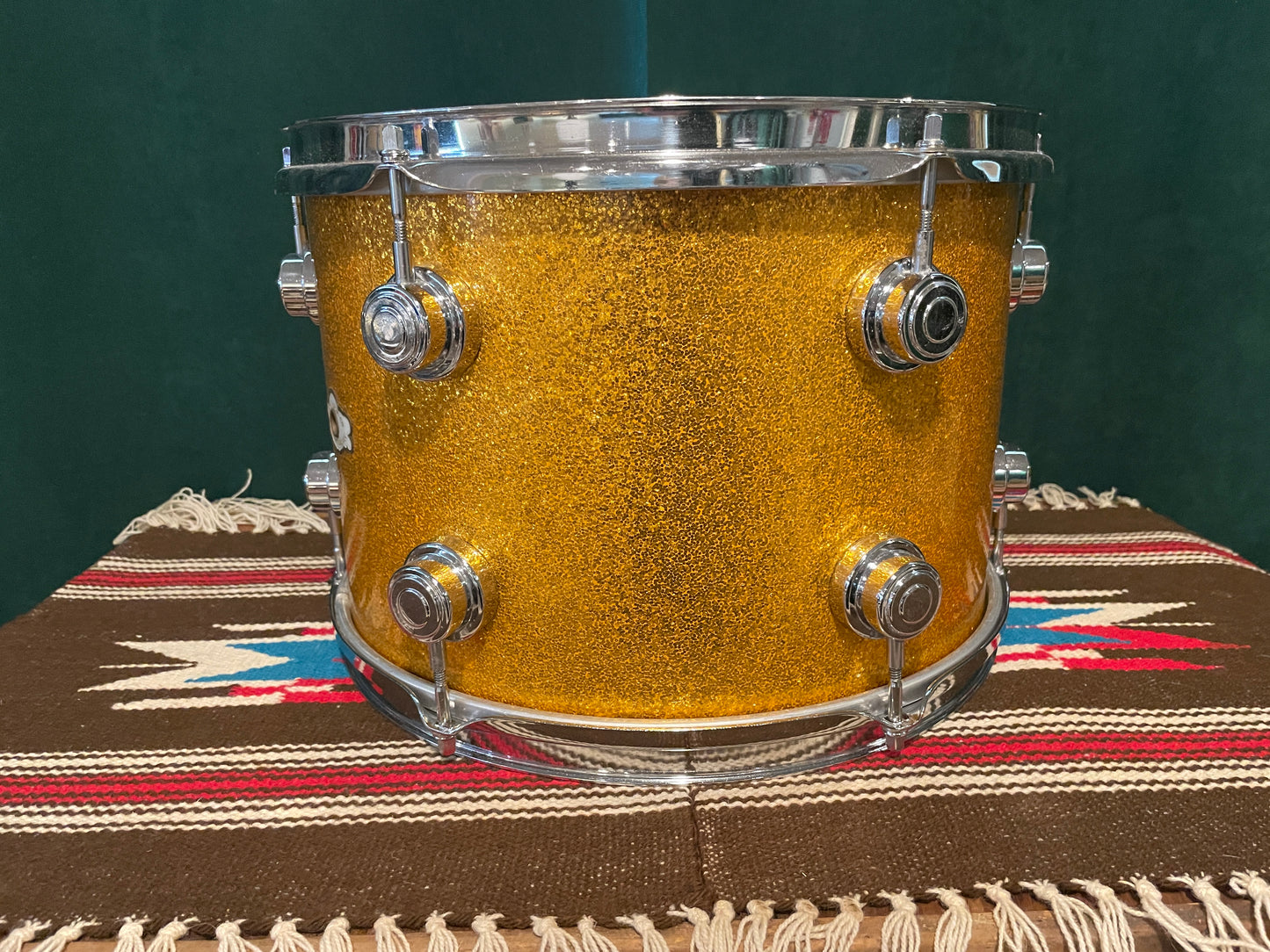 1960s Camco 9x13 Tom Drum Gold Sparkle Chanute