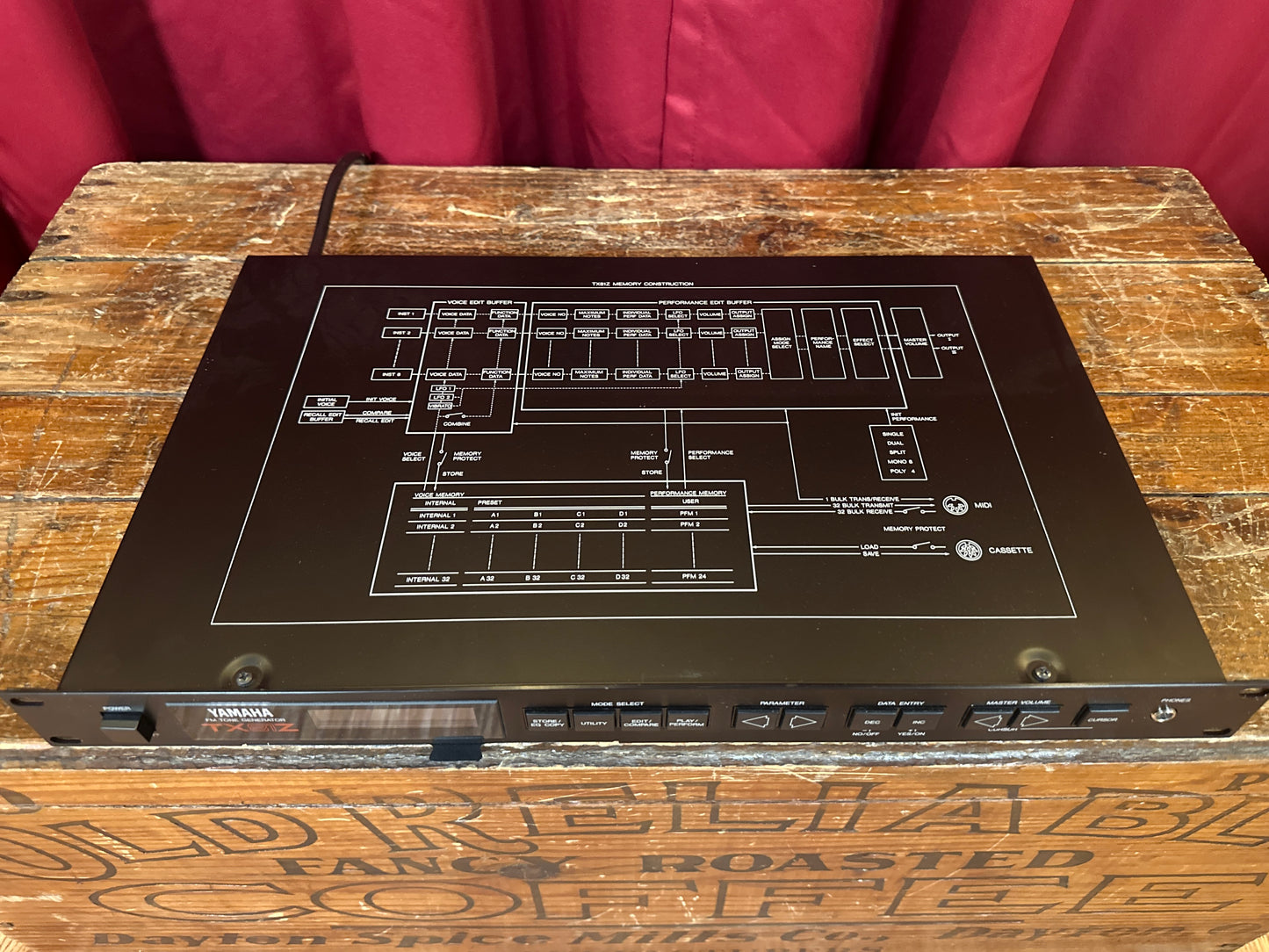 Vintage Yamaha TX81Z Digital FM Rackmount Synthesizer
