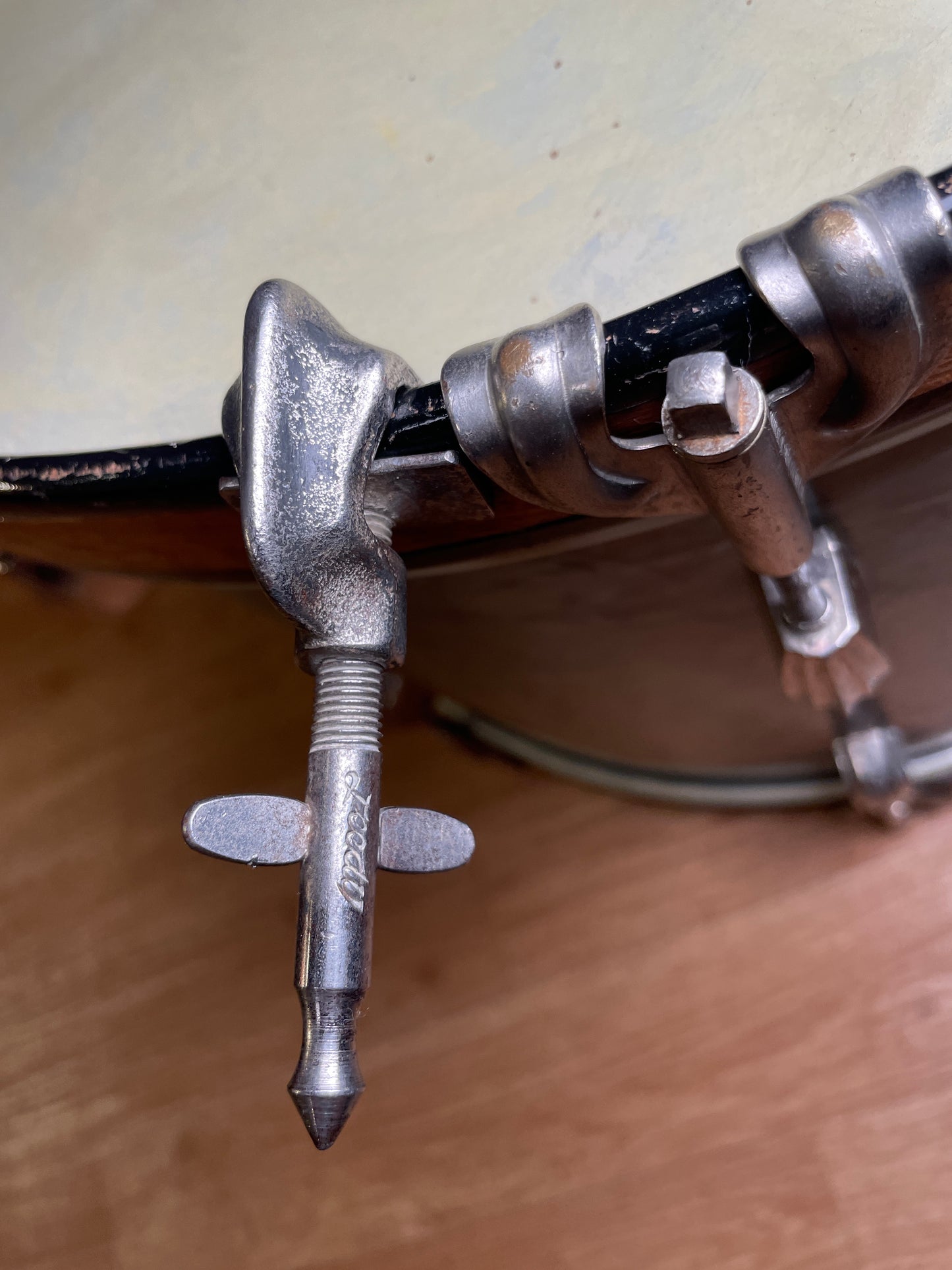 Slingerland Radio King 14x18 Tenor Bass Drum Blue Diamond Pearl - Rare Finish