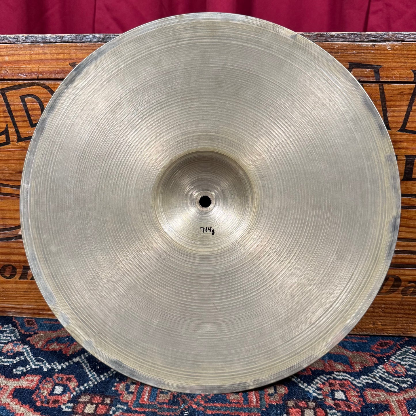 14" Zildjian A 1940s-1950s Trans Stamp Hi-Hat Cymbal Pair 660g/714g *Video Demo*