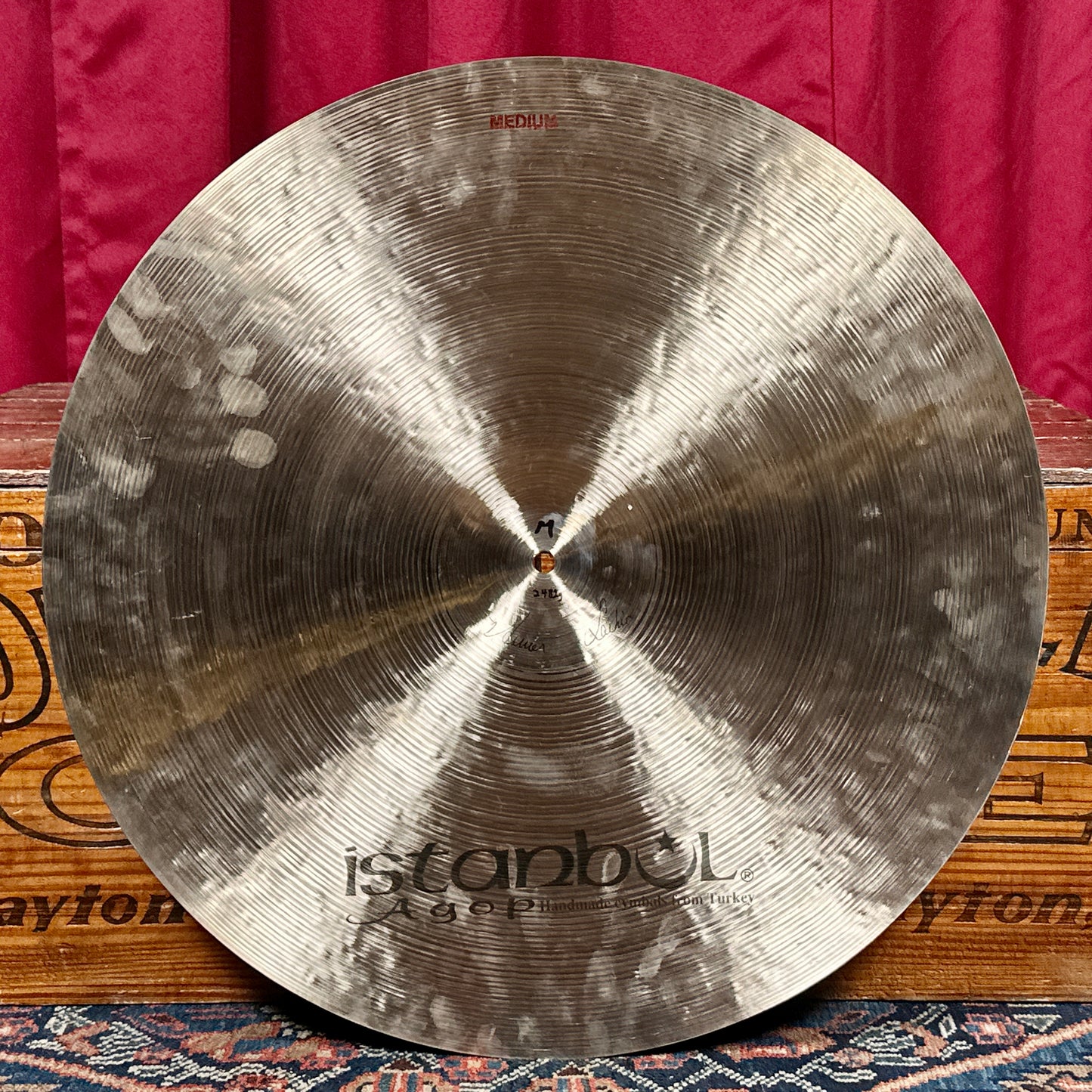 22" Istanbul Agop Traditional Medium Jazz Ride Cymbal 2482g *Video Demo*