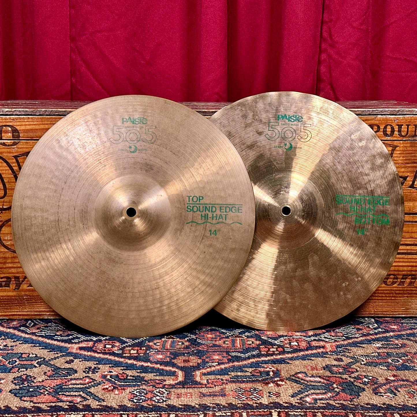 14" Paiste 505 Sound Edge Hi-Hat Cymbal Pair 952g/1022g *Video Demo*