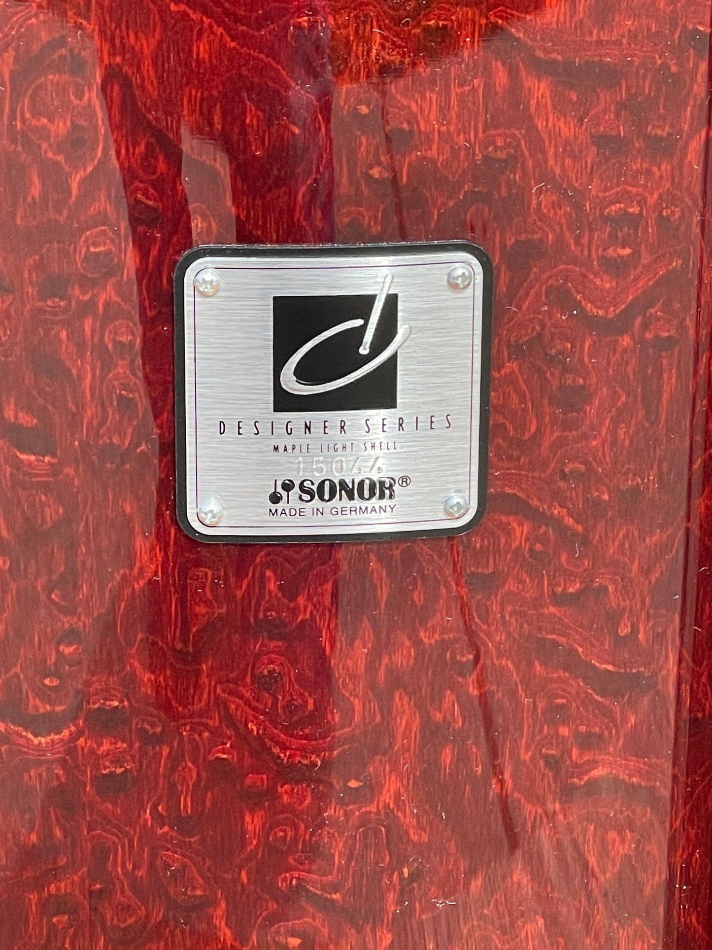 Sonor Designer Series 18" Maple Light Floor Tom Stain Red 16x18 18x16