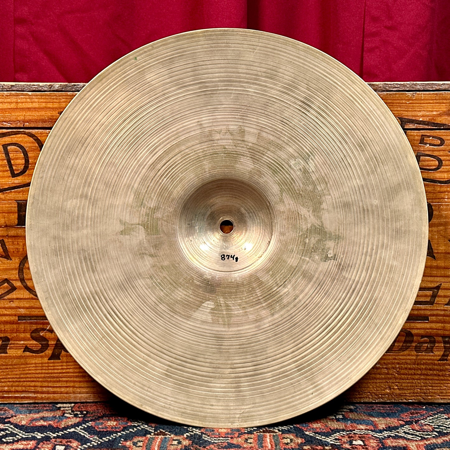 15" Zildjian A 1940s-50s Trans Stamp/Small Stamp Hi-Hat Cymbal Pair 874g/910g *Video Demo*