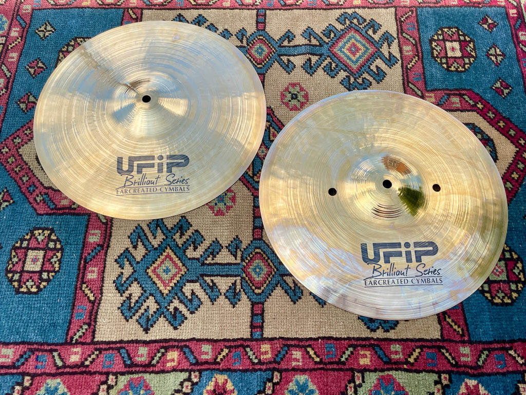 14" UFIP Brilliant Series HiHat Cymbal Pair 1120g/1308g Drugan's