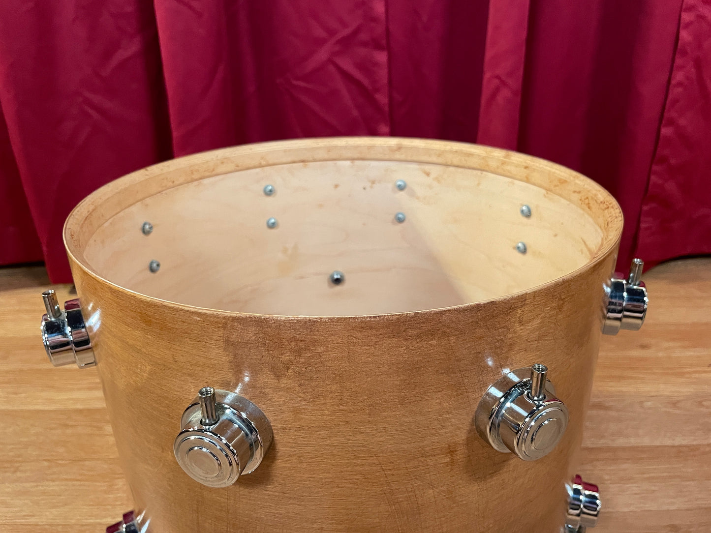 DW 14" Tom Single Natural Refinished 12x14 14x12 Pre-Collector's Series Keller Shell Drum Workshop
