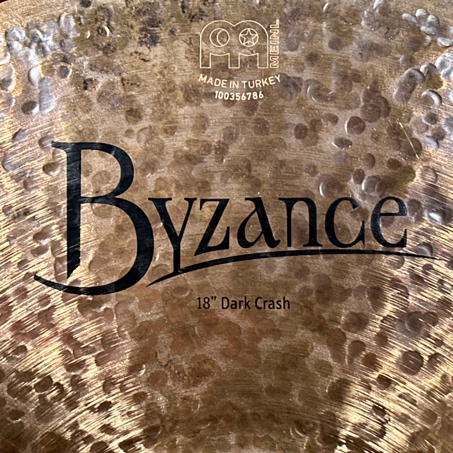 18" Meinl B18DAC Byzance Dark Crash Cymbal 1508g *Video*