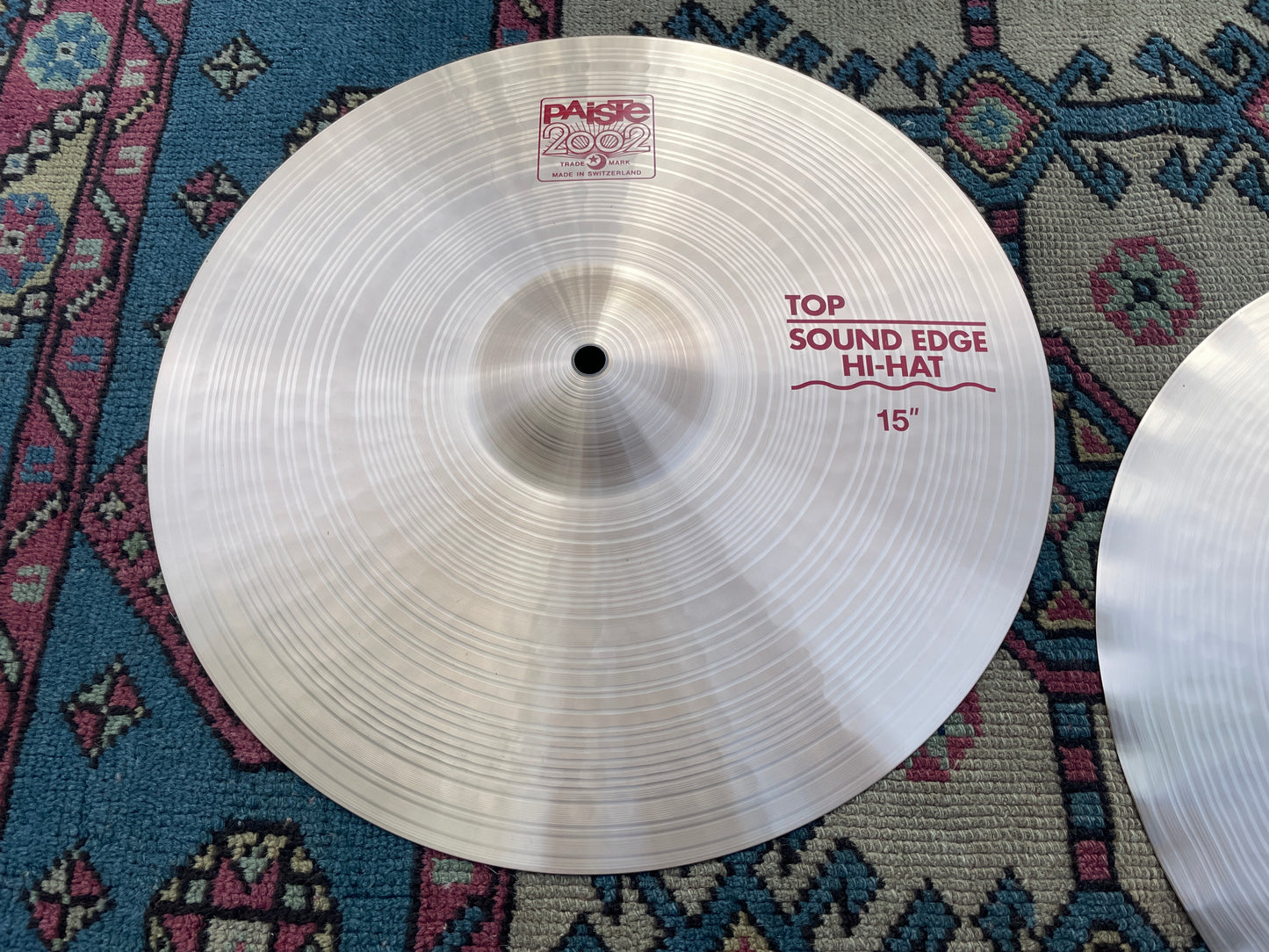 15" Paiste 2002 Sound Edge Hi-Hat Cymbal Pair 1132g/1260g *Video Demo*