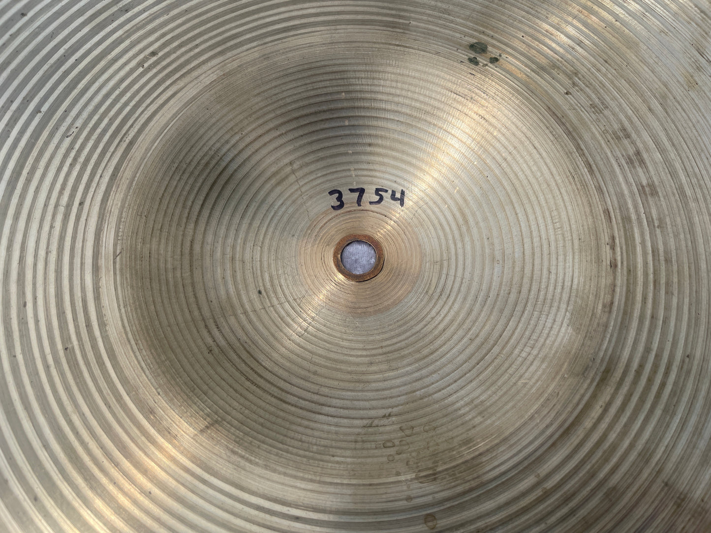 22" Zildjian A 1970s Hollow Logo Ride Cymbal 3754g