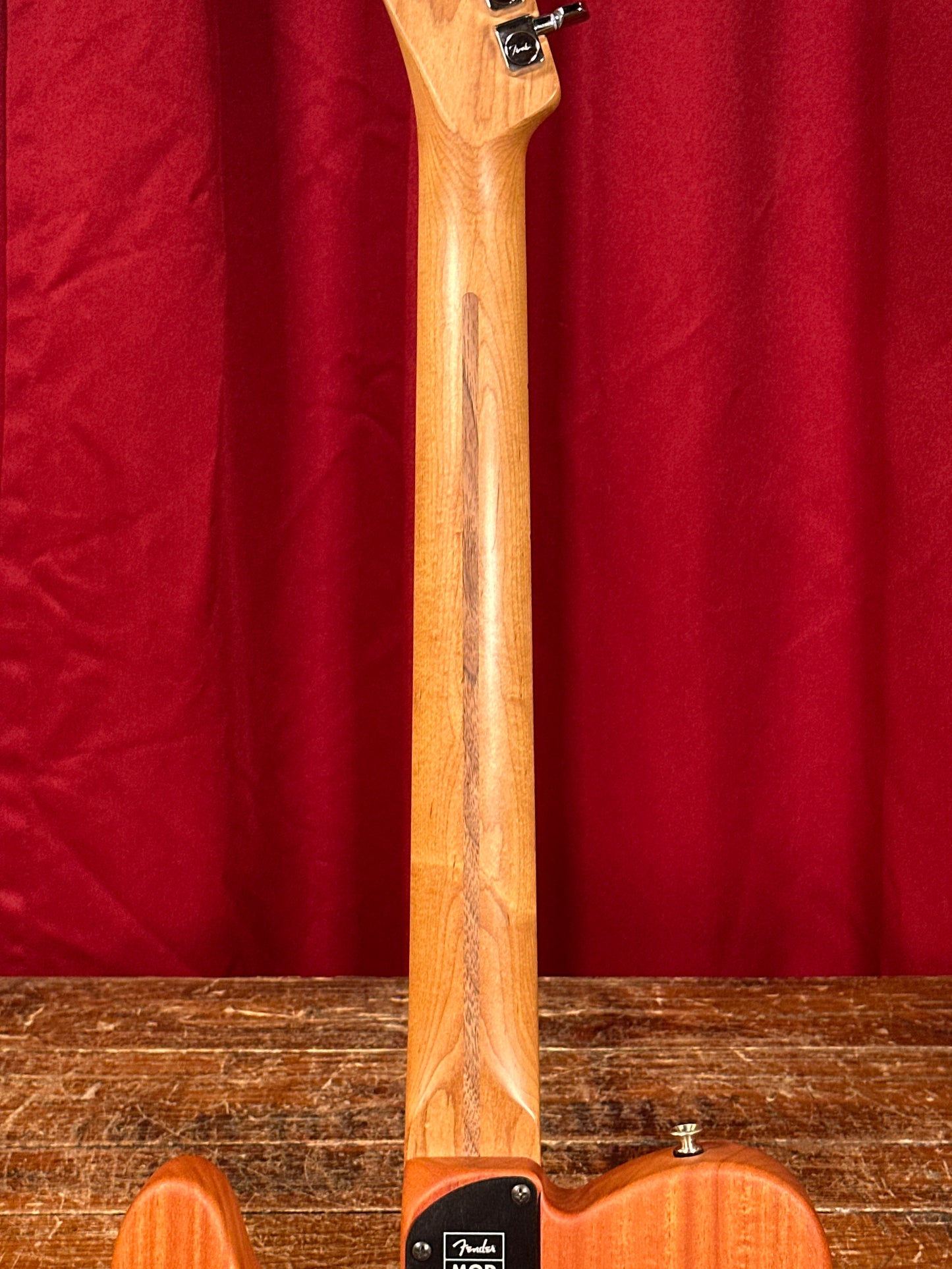 2021 Fender Mod Shop Acoustasonic Telecaster Brushed Sapphire Blue w/ OHSC