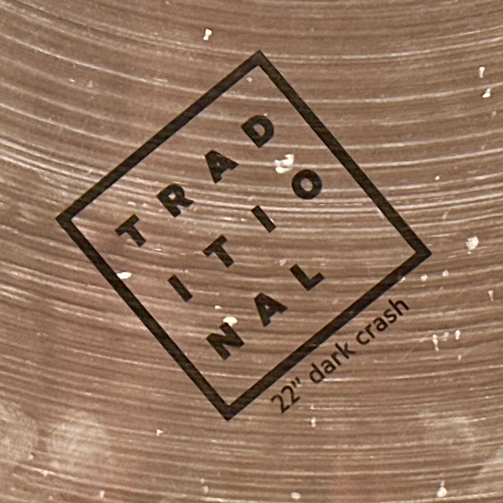 22" Istanbul Agop Traditional Dark Crash Cymbal 2090g *Video Demo*