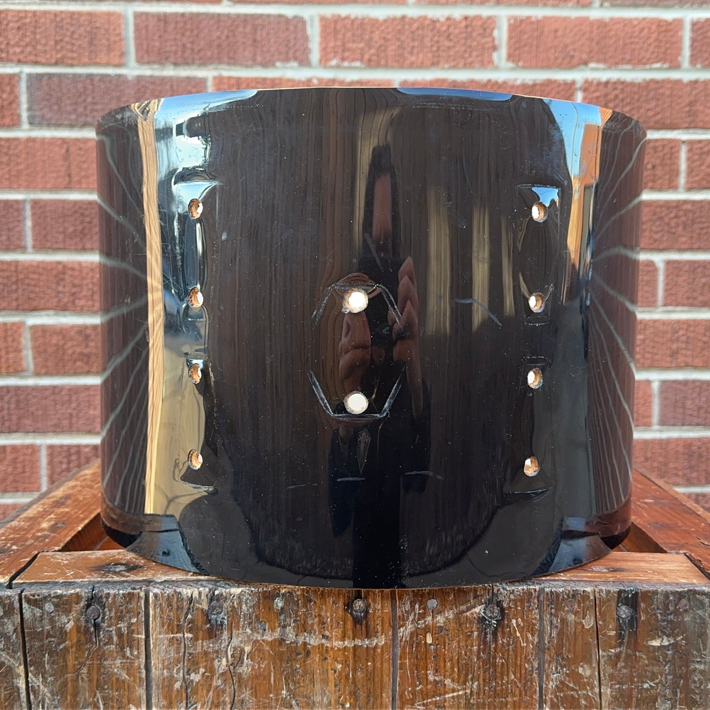 1960s Ludwig 9x13 Pre-Serial Super Classic Tom Drum Shell Black