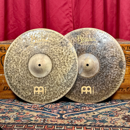 16" Meinl Byzance Extra Dry Medium Thin Hi-Hat Cymbal Pair 1002g/1522g *Video*