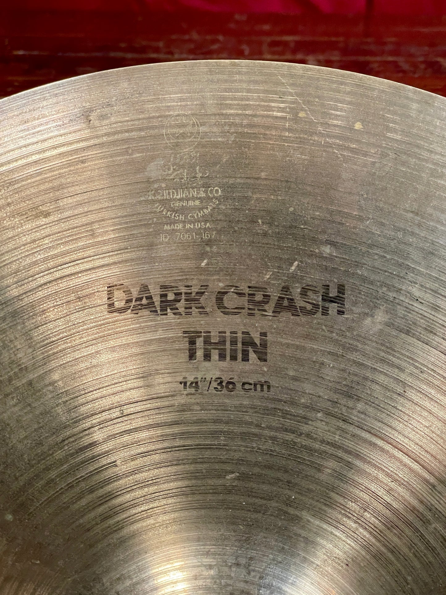 14" Zildjian K Dark Crash Cymbal 656g *Video Demo*